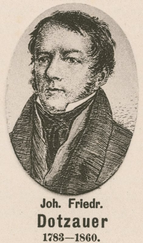 Johann Friedrich Dotzauer (gravür) by English School
