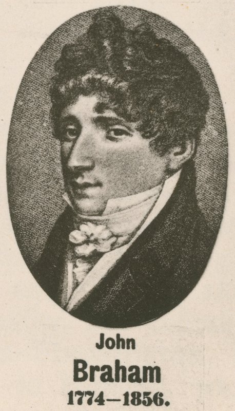 John Braham (gravür) by English School