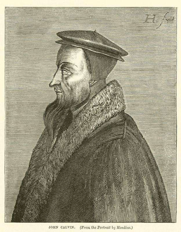 John Calvin (gravür) by English School