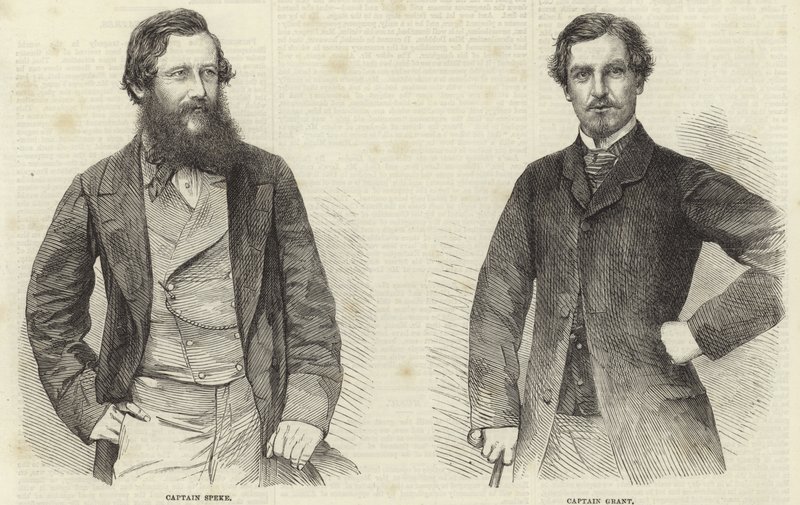 John Hanning Speke ve James Augustus Grant by English School