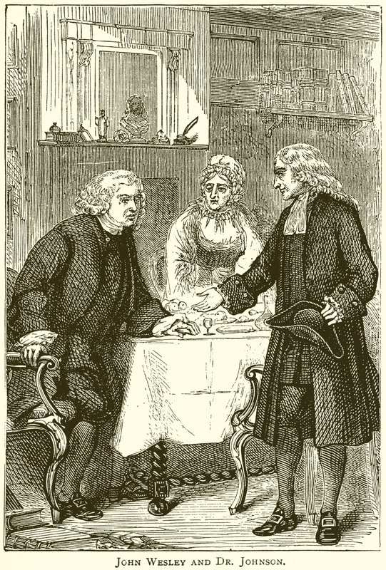 John Wesley ve Dr. Johnson by English School