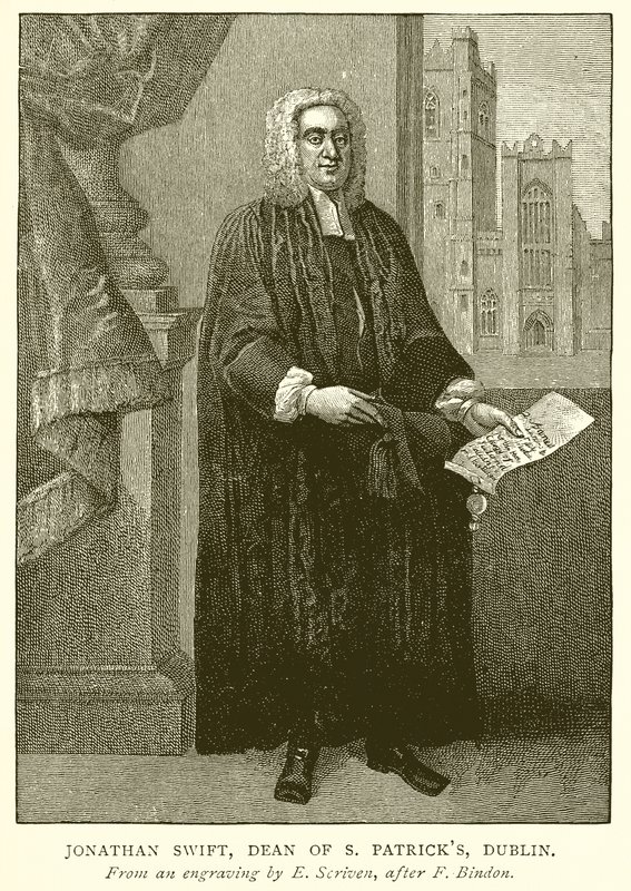 Jonathan Swift, S. Patricks, Dublin Dekanı by English School