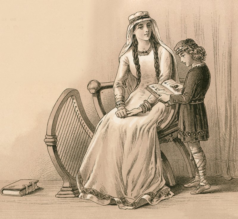 Kral Alfred ve üvey annesi by English School
