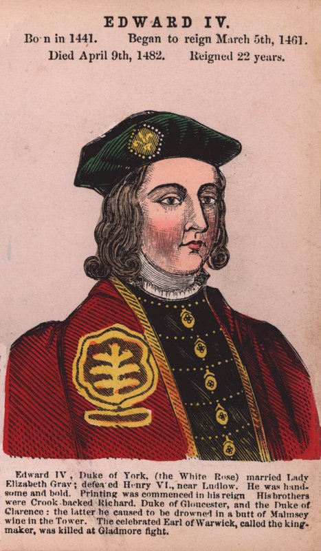 Kral Edward IV (renkli gravür) by English School
