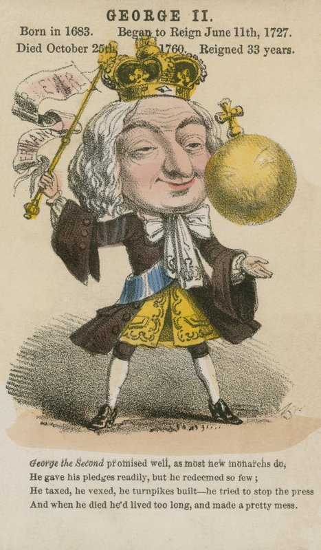 Kral George II (su meraklısı) by English School