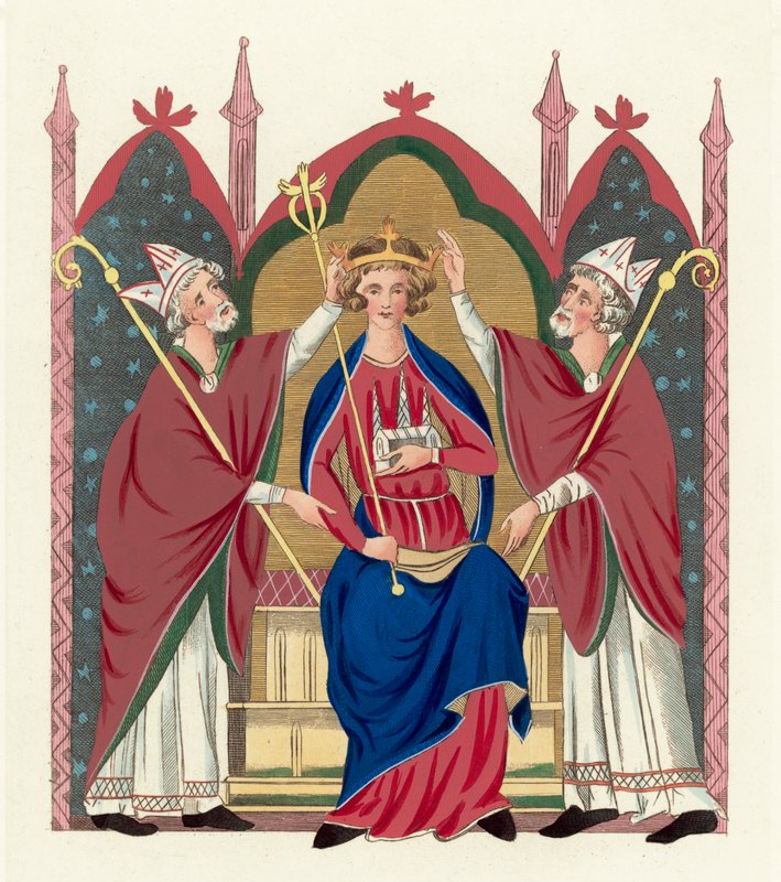 Kral Henry III (renkli gravür) by English School