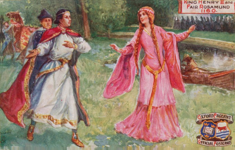Kral II. Henry ve Adil Rosamund, 1160 by English School
