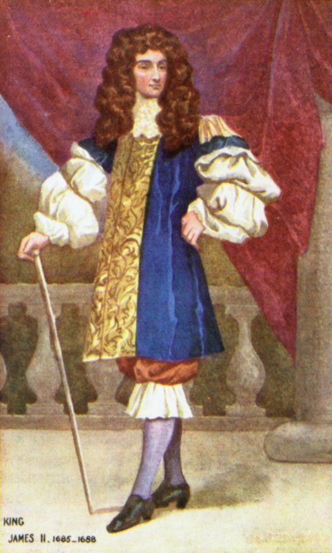 Kral II. James (renkli taş) by English School