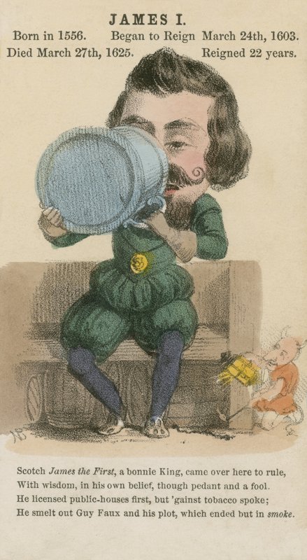Kral I. James (aquatint) by English School