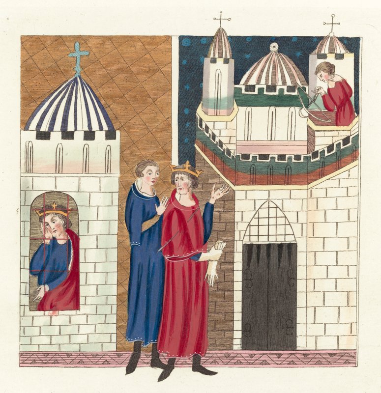 Kral I. Richard (renkli gravür) by English School