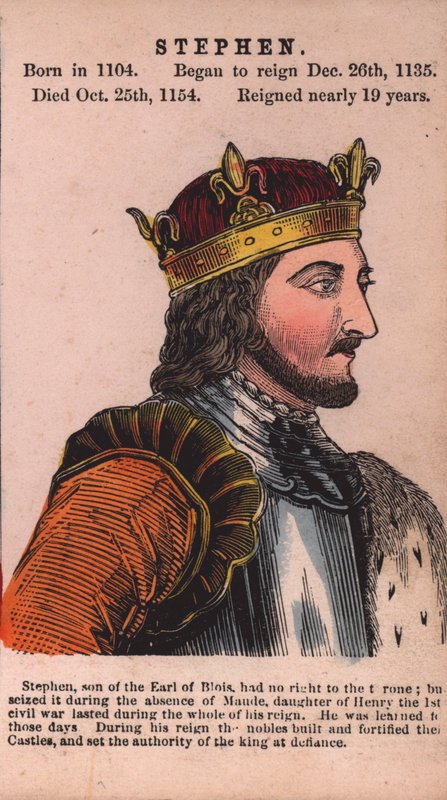 Kral Stephen (renkli gravür) by English School