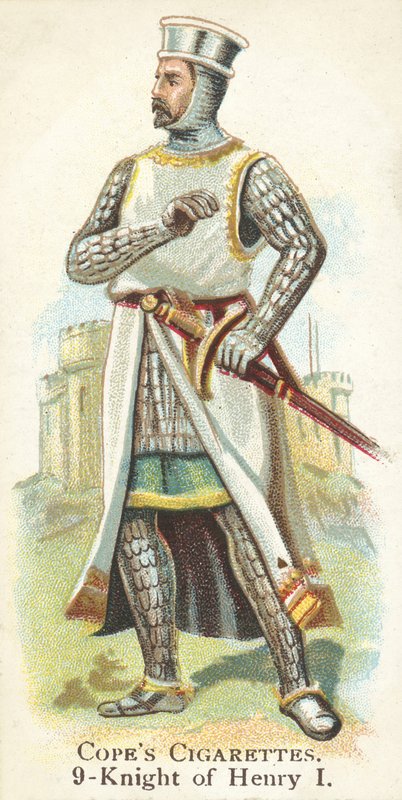 Şövalye, Kral I. Henry (chromolitho) by English School
