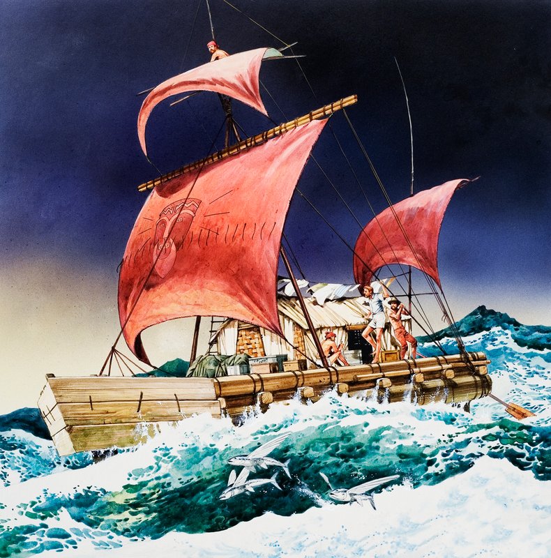 Kon-Tiki destansı yolculuğunda by English School