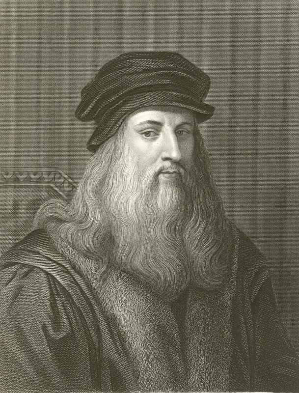 Leonardo da Vinci by English School