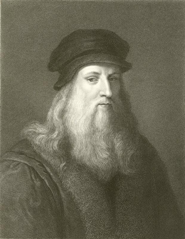 Leonardo da Vinci by English School