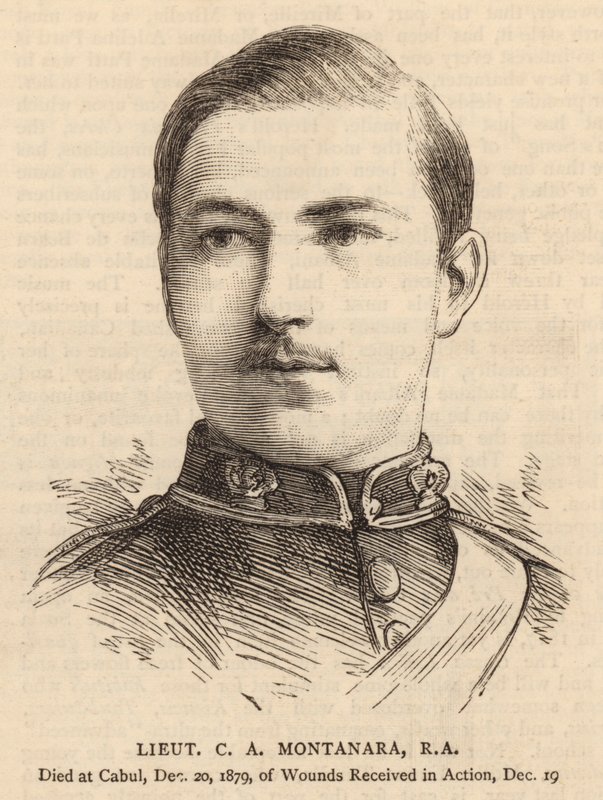 Teğmen CA Montanara, RA (gravür) by English School