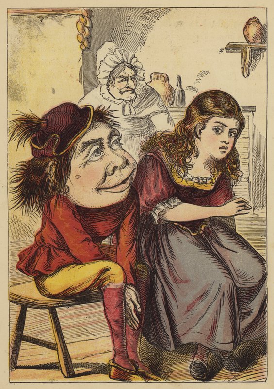 Küçük Bo-Peep (renkli gravür) by English School
