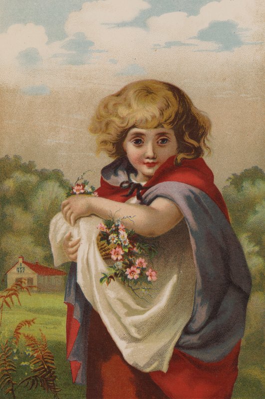 Küçük Unutma Beni (kromolitho) by English School