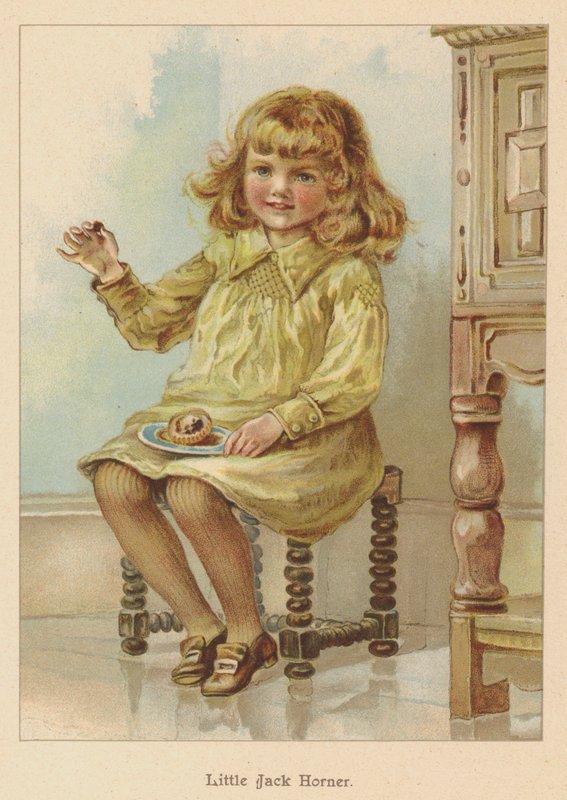 Küçük Jack Horner (kromolitho) by English School