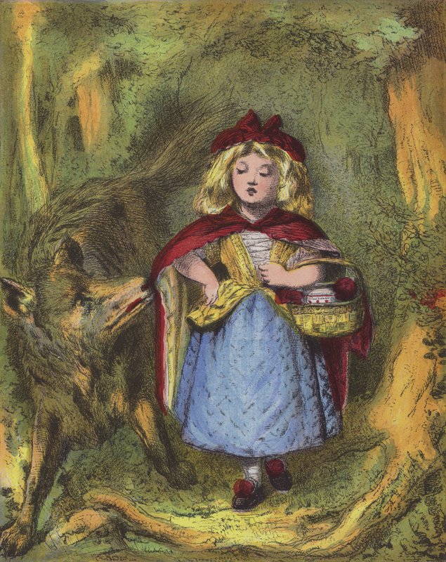 Kırmızı Başlıklı Kız (kromolitho) by English School