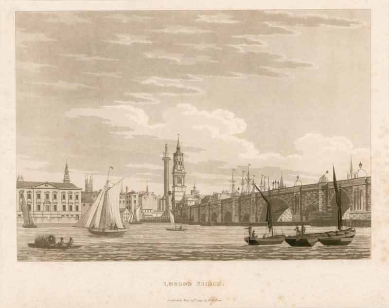 Londra Köprüsü, 1799 by English School