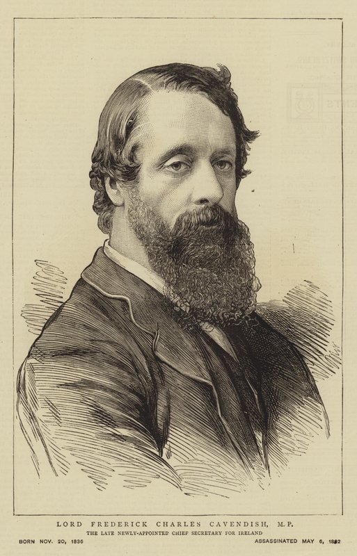 Lord Frederick Charles Cavendish, MP (engraving) by English School