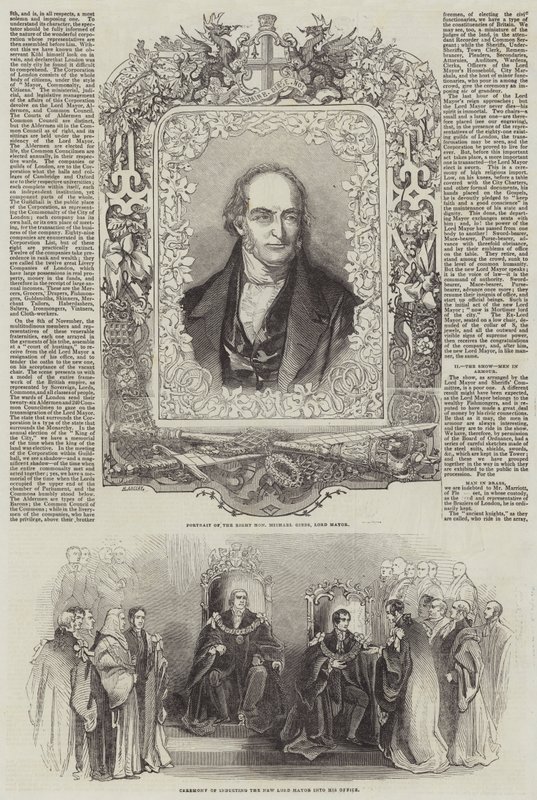 Londra Belediye Başkanı (gravür) by English School