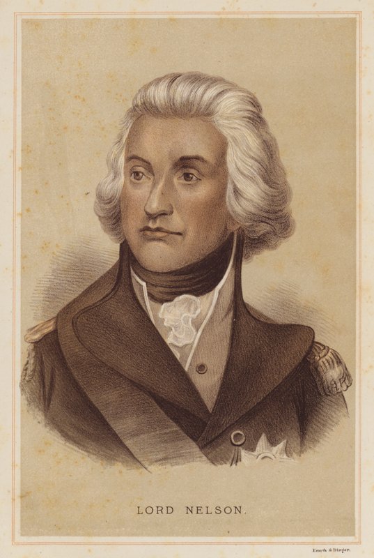 Lord Nelson (renkli taş) by English School