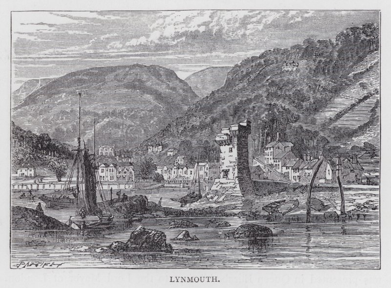 Lynmouth (gravür) by English School