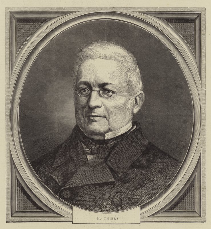 M Thiers (gravür) by English School