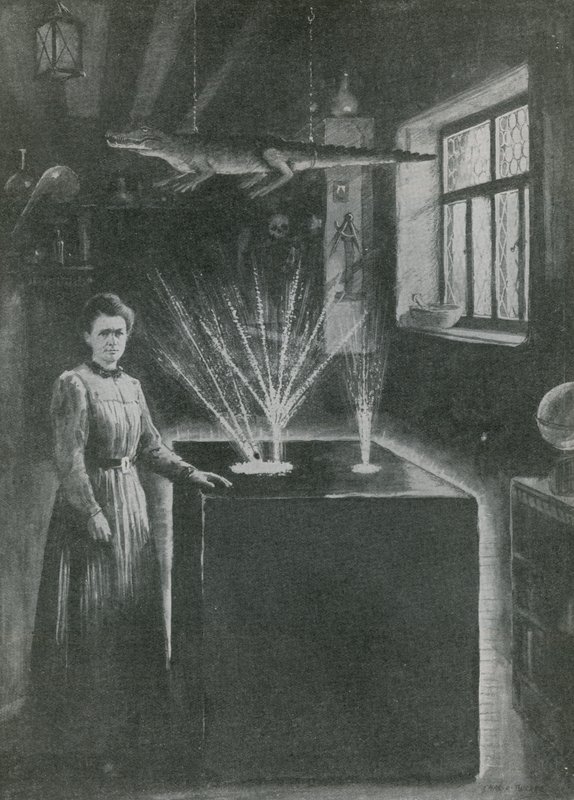 Madam Curie, modern simyacı by English School