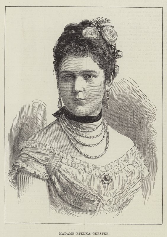 Madam Etelka Gerster (gravür) by English School