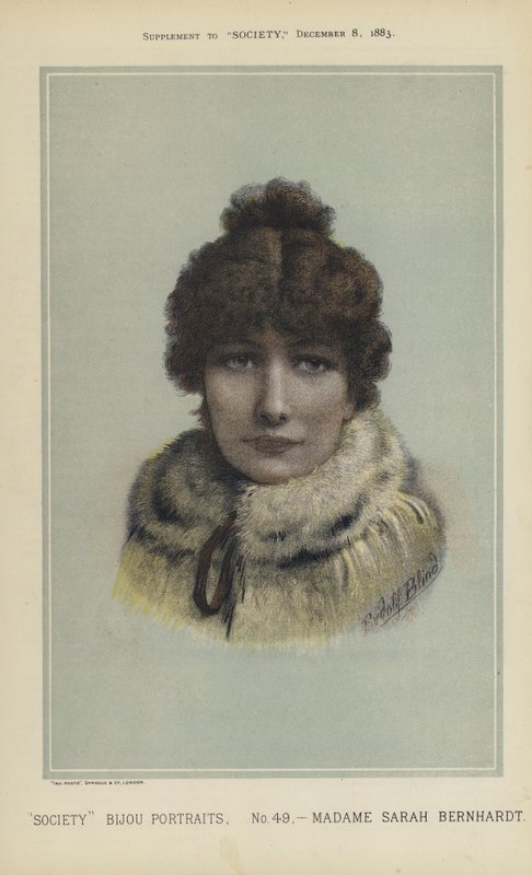 Madam Sarah Bernhardt (renkli taş) by English School