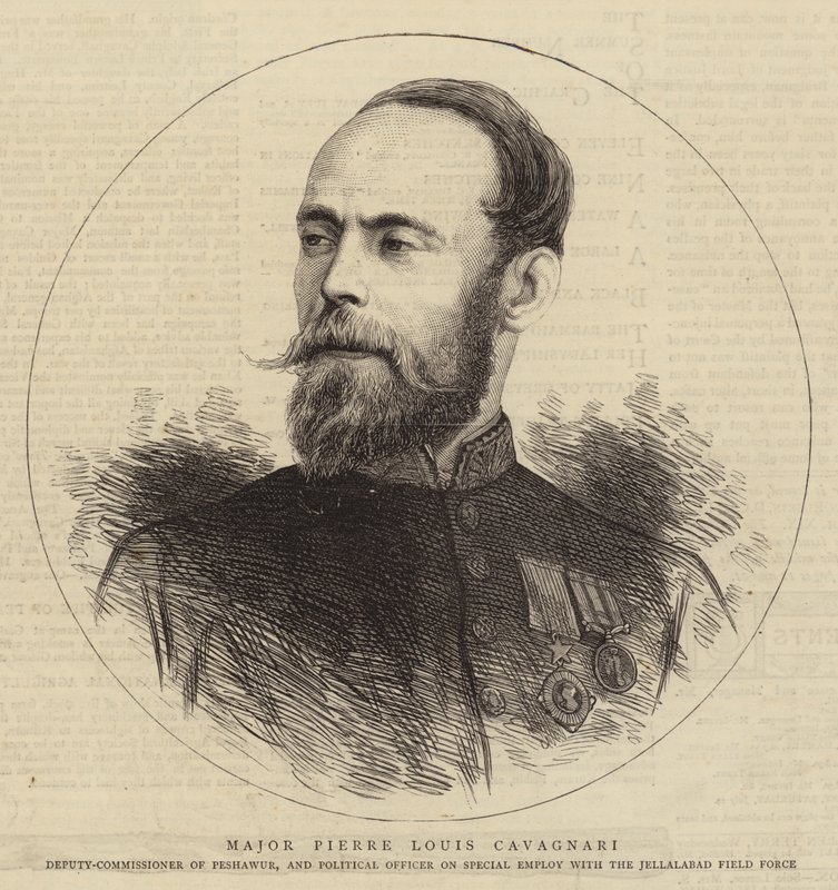 Büyük Pierre Louis Cavagnari (Gravür) by English School