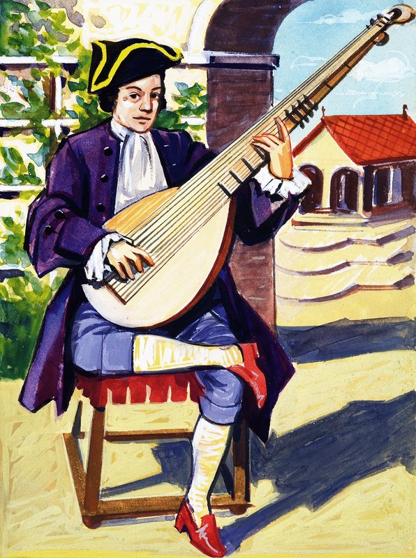 Arşlüt Oynayan Adam by English School