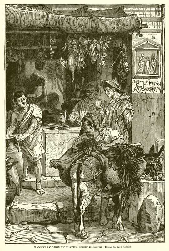 Romalı Kölelerin Davranışları.--Pompeii
