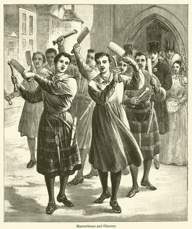 İlik Kemikleri ve Baltalar (gravür) by English School