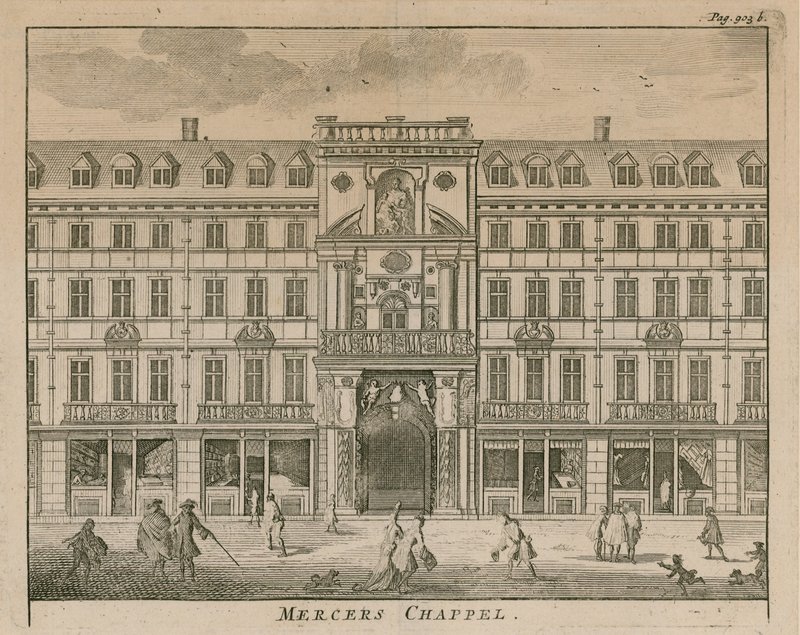Mercers Şapeli, Cheapside, Londra by English School