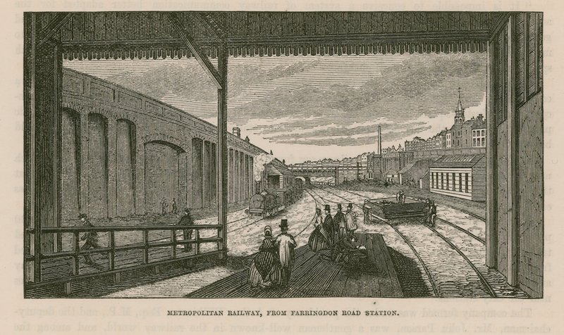 Farringdon Yolu istasyonundan Büyükşehir Demiryolu by English School