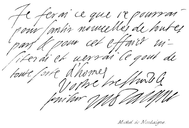 Michel de Montaigne by English School