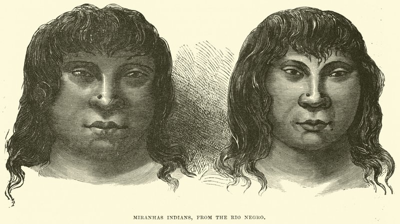 Rio siyahından Miranhas Kızılderilileri by English School