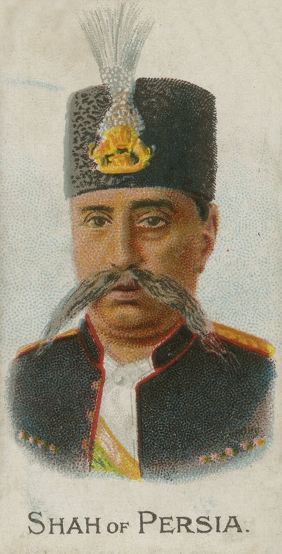 Mozaffar ad-Din, İran Şahı by English School