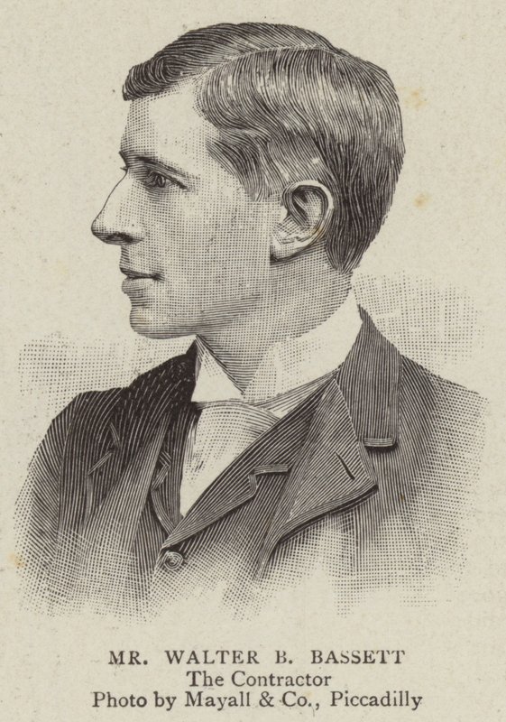 Bay Walter B Bassett (gravür) by English School