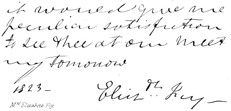 Bayan Elizabeth Fry by English School