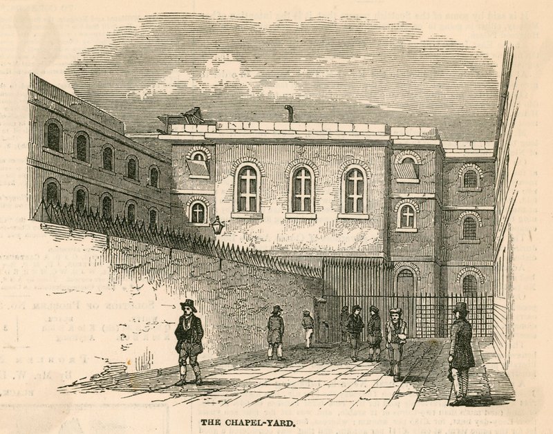 Newgate hapishanesi by English School