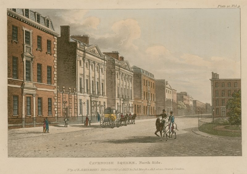 Cavendish Meydanı'nın kuzey tarafı, Londra by English School