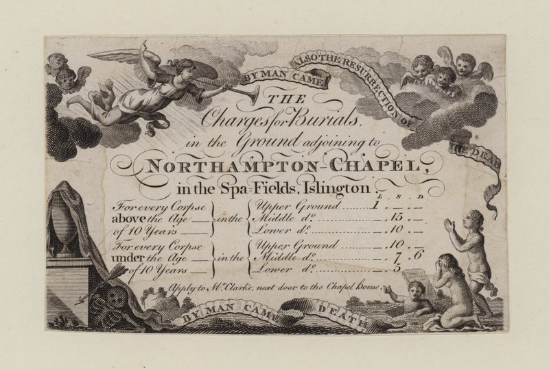 Northampton Şapeli, ticaret kartı by English School