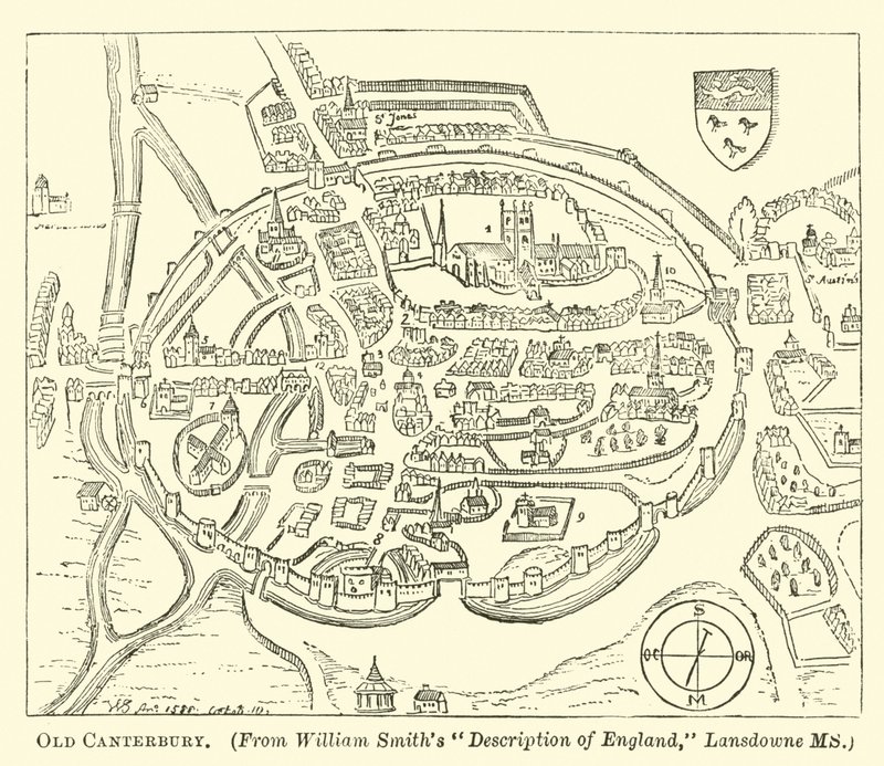 Eski Canterbury by English School