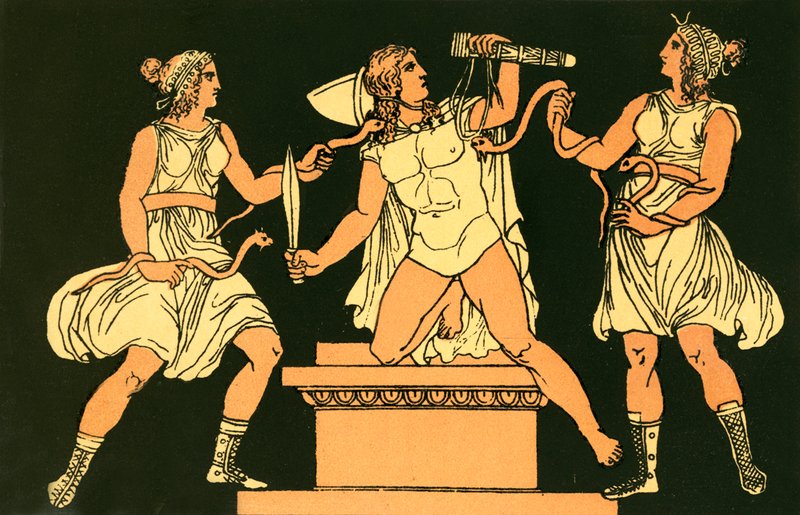 Orestes ve Furyler by English School