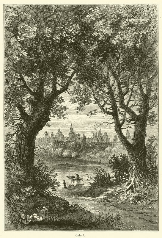 Oxford (gravür) by English School
